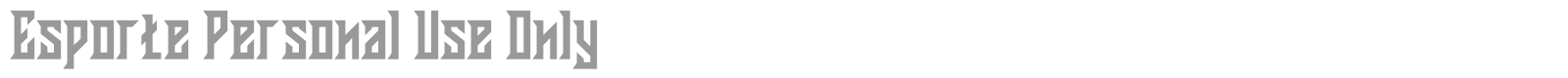 Esporte font preview